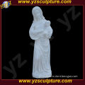 White Marble Virgin Mary Statue STUN-A003A